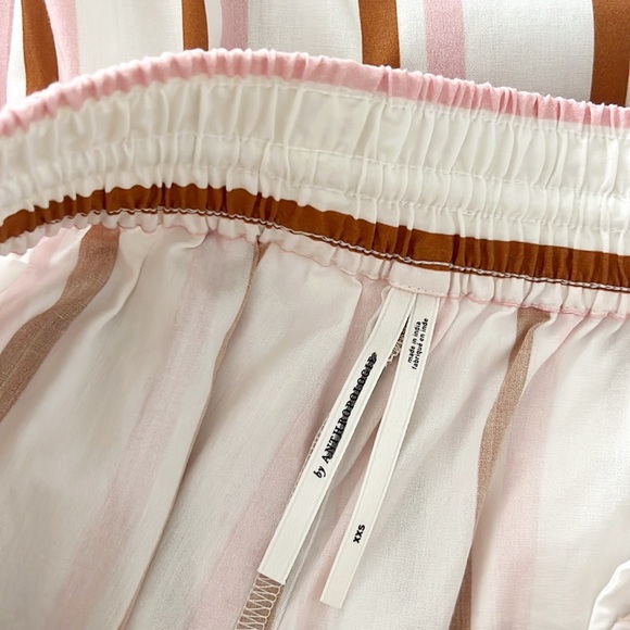 Anthropologie Boxy Buttondown Shirt Striped Coverup & Short Coord Set NWT - Picture 14 of 15